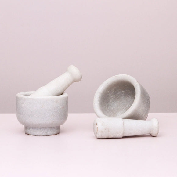 Indian Marble Mortar and Pestle