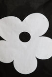 Mod Flower Tea Towel Black & White