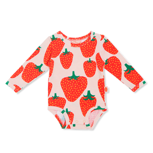 Strawberry Fields Long Sleeve Bodysuit