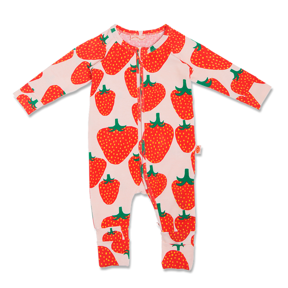 Strawberry Fields Long Sleeve Zip Suit