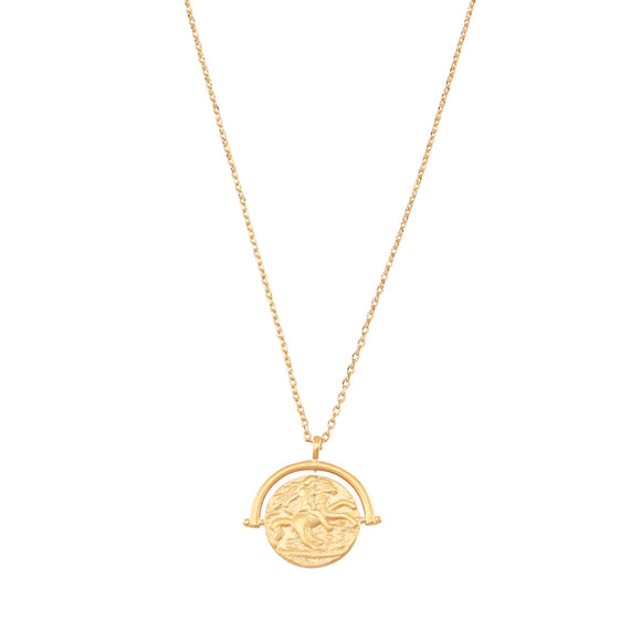 Tobie Coin Necklace Gold