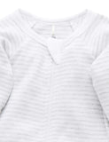Pale Grey Melange 2 Pack Zip Growsuit