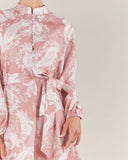 Rosa Paisley Linen Mini Dress Pink Multi Print