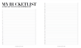 My Bucket List Travel Journal