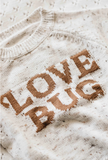 Love Bug Knit Jumper Oatmeal