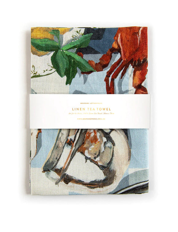 Crab & Squid Tea Towel