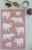 Tea Towel Pig