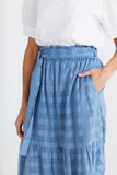 Paz Skirt Faded Denim