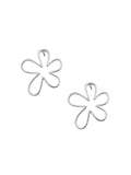 Silver Retro Flower Earrings