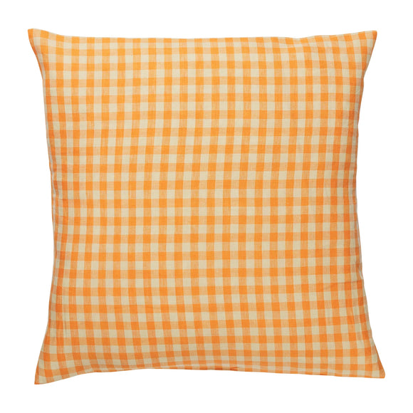 Kirby Linen Euro Pillowcase Set - Persimmon
