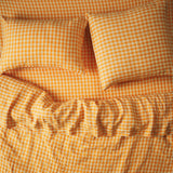 Kirby Linen Euro Pillowcase Set - Persimmon
