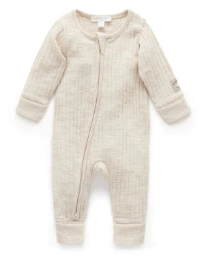 Australian Merino Growsuit Almond Melange